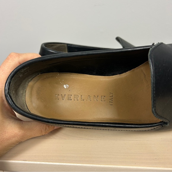 EVERLANE The Modern Loafer Black Leather‎ Size 8 Classic Career - Picture 6 of 7